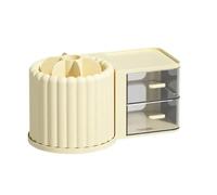 TKOWTB Boîte de rangement à tiroir pour cosmétiques - Grande capacité | Convient aux palettes, poudres et outils, cette grande boîte de rangement garde votre coiffeuse propre