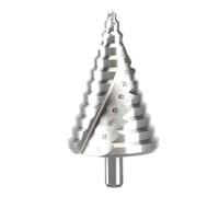 TKOWTB Foret étagé de 6 à 60 mm avec rainure en spirale pour trou pagode, tôle métallique, foret conique à tige triangulaire, ouvre-trou alésoir