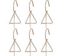 TKOWTB Lot de 6 crochets de suspension pour pot de fleurs - Or rose | Se clipse sur le pot à l'extérieur en quelques secondes ; l'acier inoxydable robuste supporte le poids