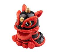 TKOWTB Modèle de danse lion porte-bonheur de style chinois à énergie solaire pour décoration de voiture et de maison 1 pièce B