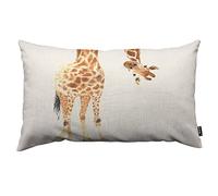TKS MITLAN Housse de coussin en forme de girafe - 30,5 x 50,8 cm - Motif tête à suspendre à l'envers, animaux sauvages - Décoration rustique pour la maison