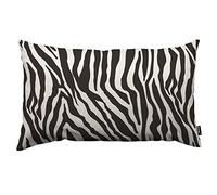 TKS MITLAN Housses de coussin décoratives en lin avec motif zébré - 30,5 x 50,8 cm - Motif léopard noir et blanc - Pour canapé