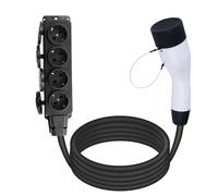 TKSE Adaptateur Type 2 vers Schuko, Prise Type 2 Déchargeur avec Prise européenne 4 Ports, Adaptateur de Prise Type 2 V2L pour véhicule vers déchargeur de Charge pour décharge EV 16A 3,5KW V2L