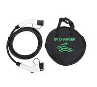 TKSE Câble d'extension EV de Type 2 vers J1772, Sortie de Courant élevé 32A, Longueur Flexible de 16 Pieds, matériau Durable avec Sac de Rangement pour Le Chargement du véhicule él