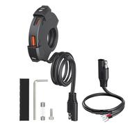 TKSE Chargeur USB Moto, QC3.0 18W Type C PD 30W Chargeur de Téléphone Étanche Prise Adaptateur SAE vers USB pour Moto, Camping-Car, Bateau Marin, Caravanea