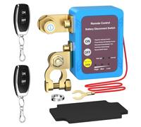 TKSE Coupe Circuit Batterie 12V, 240A Anti-vol Interrupteur d'arrêt à Distance, Interrupteur de Mise Hors Tension Automatique pour Voiture avec 2 Télécommandes (Aucune Fonction D’affichage Numérique)