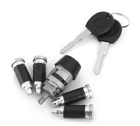 TKSE Ensemble de Barillet de Serrure de Porte de Commutateur D'allumage, Ensemble de Serrure D'allumage/de Porte, Cylindre de Serrure D'allumage et clé pour Trans-Porter T4