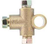 TKSE Frein en Forme de T, Tee de Frein de Voiture 3/16in de 10mm 3 Voies T-Shape Tee de Frein avec 3 écrous Masculins Court Union M10