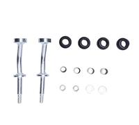 TKSE Jeu de broches de bras de suspension inférieur avant gauche droite avec écrou bague en caoutchouc 2A4362 remplacement pour CLASSIC MINI kit de précision standard OEM en métal