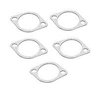 TKSE Joint d'étanchéité en métal pour tuyau d'échappement, 5pcs 3in Joint en métal pour tuyau d'échappement en céramique avec anneau renforcé 3in 76mm Downpipe