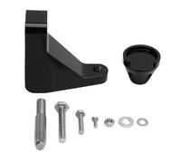 TKSE Kit de renfort de maître-cylindre de frein, billette haute résistance en acier et aluminium, support réglable, renforcer le maître-cylindre pour 2015 2019 (Noire)