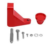 TKSE Kit de renfort de maître-cylindre de frein, billette haute résistance en acier et aluminium, support réglable, renforcer le maître-cylindre pour 2015 2019 (Rouge)