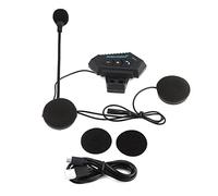 TKSE Kit Main Libre Moto, Intercom Moto, 1 Paire Casque de Moto BT Casque Haut-parleurs Prise en Charge du Système de Communication du Casque d'appel Mains Libres