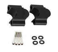 TKSE Rehausseur de Guidon de Moto, 7/8'' 22mm Universel En Alliage D'aluminium Rehausseur de Guidon de Moto Adaptateur de Montage de Pince Montante pour Guidon de Moto(Noir)