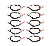 TKSE Sonde de thermistance NTC 10K, 10pcs sonde de capteur de température 10K sondes de thermistance NTC étanches en cuivre PVC pour climatiseur