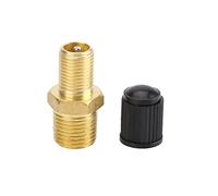 TKSE Valve de Compresseur D'air, 2 pièces Vannes de Remplissage de Réservoir de Compresseur d'air en Laiton 1/4" NPT MPT Réservoir Valve de Remplissag Bouchon