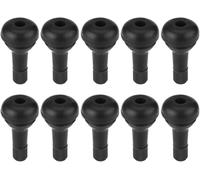 TKSE Valve Pneu Voiture, 10 Tiges de Valve de Pneu de Voiture Auto Tr415 Encliquetables en Caoutchouc avec Bouchons Anti-Poussière pour Trous de Jante sur Pneus de Véhicule Standard