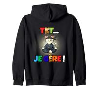 tkt Je gere ! t'inquiete Chat Ninja Zen méditation Humour Sweat à Capuche