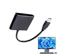 Tktouci Adaptateur USB vers HD pour TV | Adaptateur USB HD pour ordinateur portable - Connecteur Plug-and-Play Résolution 1920 x 1080 pour ordinateur, ordinateur portable, TV, maison