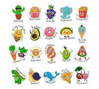 Tktouci Autocollants Humoristiques, Motif À Jeux De Mots Dessin Animé Nourriture Et Animaux, 800 Pièces Autocollants Assortis Décoration Motivante Pour Bébés Garçons Adolescents