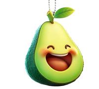 Tktouci Breloque de sac avocat avec expressions de dessin animé | Décorations d'avocat en acrylique 2D, décoration d'arbre de Noël pour sac à dos, Saint-Valentin, anniversaire, style 3, Refer to