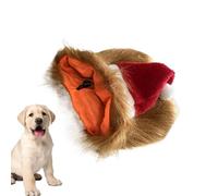 Tktouci Chapeau du Père Noël pour Chien,Bonnet De Noël Drôle Et Mignon en Velours Doux - Tenue de Fêtes pour Chats, et Adultes