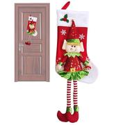 Tktouci Décoration De Chaussettes De Noël | Sacs Cadeaux Saisonniers À Longues Jambes,Décoration Saisonnière de Bas - pour Maison École Cheminée Fête Salle De Classe Réunion De Vacances
