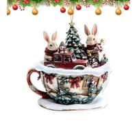 Tktouci Décorations de Sapin de Noël | Décorations De Noël 2D - Décoration Festive de Saison pour Porte Voiture Intérieur Sac à Dos Chevet Bibliothèque Cabas