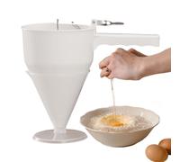 Tktouci Distributeur de Pâte à Crêpes | 1200ml Entonnoir avec Socle pour Pâte à Crêpes,Verseur à - Pour Pâtisserie de fête, Biscuits, Muffins, Petit-déjeuner à la Maison