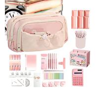 Tktouci Fournitures Scolaires Et Esthétiques - Rangement De Bureau Adorable avec Motif Chien | Trousse Scolaire Ensemble,pour Salle De Classe Études Voyages Bureau Adolescents Filles Garçons