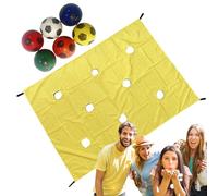 Tktouci Jeu De Team Building Tarp avec Trou - Exercices De Cohésion Et Activités Collectives - Matériel Sportif Et Activités Collaboratives pour Adolescents Et Adultes