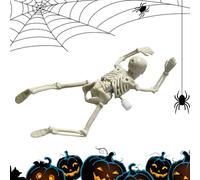 Tktouci Jouet Squelette Enfant - Figurine Crâne Rampant Mécanique Halloween,Figurine Décorative Tête de Mort pour Étagère Maison Fête Adultes Collectionneur
