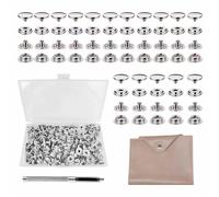 Tktouci Kit de Réparation pour Fermeture de Couverture de Bateaux | Presse-étoupe vissable pour bateau | Kit de Pressions à Vis en Acier Inoxydable Résistant aux Intempéries pour Fixation Rapide de