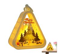 Tktouci Lampe De Bureau De Noël - Support avec Lueur Douce Alimenté par Piles | Lumière Suspendue d'Intérieur - pour Garçons Filles Adultes Usage en Extérieur Pendant les Fêtes pour la Maison et le