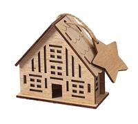 Tktouci Maisons de Village de Noël | Scène de Noël en Bois Conduit | Bâtiment à Collection de Bureau pour Une fenêtre Appartement Appartement Affair