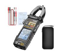 Tktouci Multimètre à Pince - Multimètre 4000 Points avec Pince Ampèremétrique | Détecteur Automatique Portable Rétroéclairage LCD | Pour Courant Condensateur Circuit Disjoncteur Automobile Domestique
