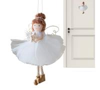Tktouci Ornements pour Sapin De Noël,Suspendable Et Onirique,Décor De Pendentif Ange Fille Aux Ailes Dorées - pour Le Salon, La Chambre, Le Balcon, Le Jardin, La Ferme, La Porte, Le