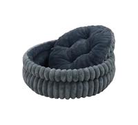 Tktouci Panier pour Chien en Forme de Donut - Coussin Donut pour Chaton,50 cm Rond Doudou Nettoyable Lavable Anti Stress pour Animal | Canapé Dodo pour Chiot Chat Intérieur Extérieur Lit