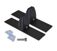 Tktouci Pieds De Support en Métal pour Verre De Cheminée | 2 Pièces Supports Robustes,Panneau De en Verre avec Attache Métallique,pour Intérieur Temps Froid Fêtes Bureau Maison