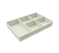 Tktouci Plateau À Snacks | Boîte d'Exposition en Silicone | Plateau De Service Divisé Pour Desserts,Pour Aliments Biscuits Chocolat Sandwich Bonbons Fromage Guimauve Maison Bar Camping Fête