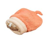 Tktouci Sac De Couchage pour Chats - Peluche Douce Semi Fermee - 59.9x29.9 cm Lit d'hiver pour Chat,pour Souris Petit Animal Salon Chambre Balcon Exterieur