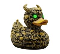 Tktouci Statue de canard en résine - Décoration de pelouse de canard étrange pour Halloween | Décoration de bureau festive pour la maison, l'appartement, l'étagère, l'entrée, la table de chevet, les