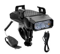 Tktouci Support Vélo pour Téléphone - Étanche avec Phare LED et Porte-Téléphone - Phare LED Haute Luminosité pour Bicyclette en Extérieur Voyage et Camping