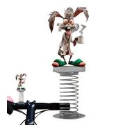 Tktouci Tableau de bord à secouer pour voiture | Décoration en acrylique 2D en forme de lapin - Figurine d'animal à secouer à plat pour voyage, camion, camping-car, monospace, berline, sorties en