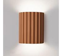 TkTsjtle Nordic Stripe Applique Murale Demi-Cercle Résine Applique Murale 10W Dimmable Applique Murale Mini Tête Simple Montage Mural Lumière Haut Et Bas Éclairage Applique Murale pour Le Salon