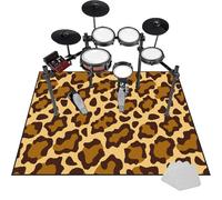 Tkuhknag Tapis de Batterie, Tapis de Tambour, Tapis Insonorisé pour Kits de Batterie électronique Grosse Caisse Caisse Claire et Autres Jeux De Bases, Tapis Salle de Musique 120 x 80 cm