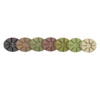 TKUONE Disque de meulage diamanté à eau et sable de 80 mm en sept étapes for polir, rénover et polir le sol en béton de ciment