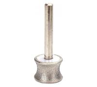 TKUONE Meule abrasive diamantée concave for verre, forets ronds de 2 à 12 mm for bracelet, bague, jade, sculpture et polissage