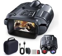 TKWSER Jumelle Vision Nocturne, 4K 5000mAh Rechargeable 3" TFT UHD Lunette Vision Nocturne,600M 8X Jumelles dans l'obscurité à 13