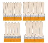 Tkxjry 26 Pièce Pinceaux Peinture Bois, 23/30/48/62mm Pinceau Plat avec Manche en Bois, Pinceau Peinture Mur, Pinceau Plat, pour Vernis Huiles Peintures Murales